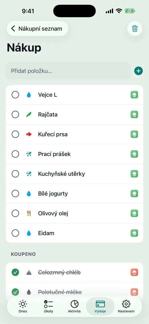 Kdo jde nakoupit?