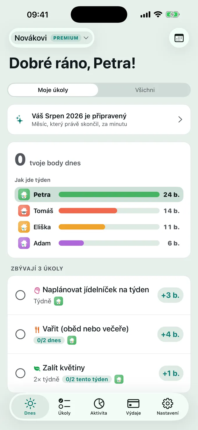 Co je dnes na programu?