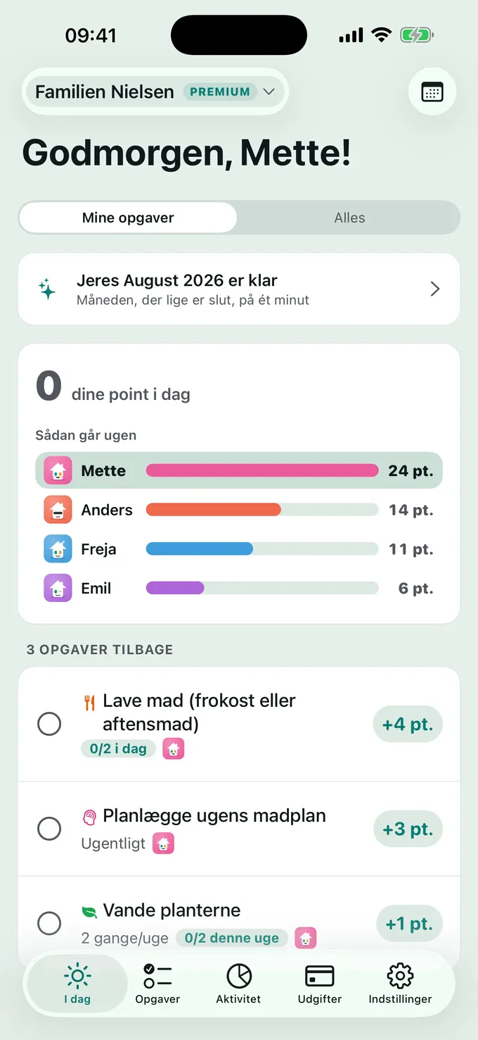 Hvad står der på i dag?