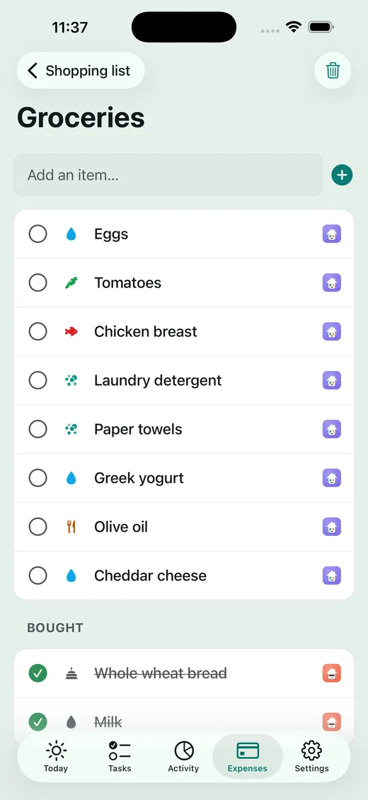Who’s doing the shopping?