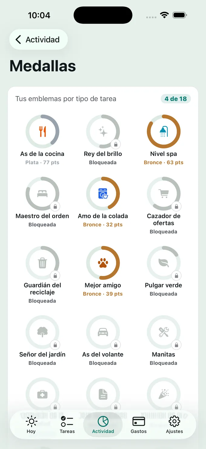 Las medallas se ganan en casa.