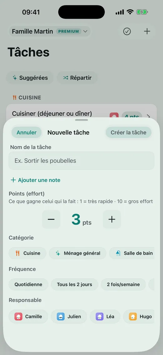 Combien vaut chaque tâche ?