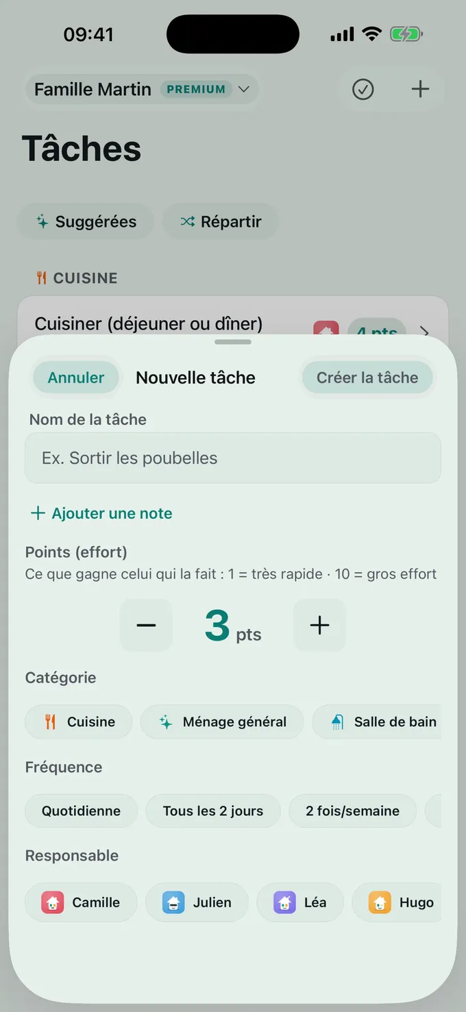 Combien vaut chaque tâche ?