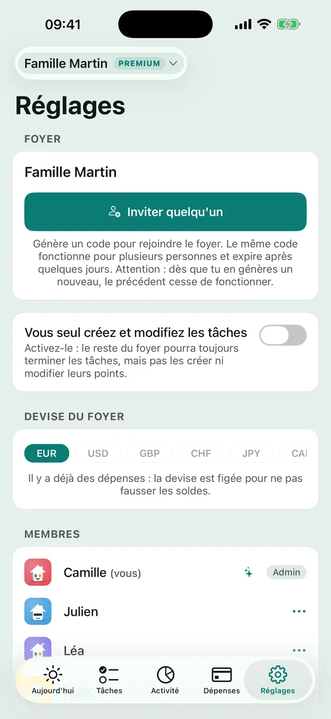 Partage un code et tout le monde est dedans.
