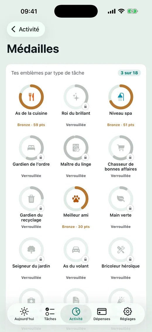 Les médailles se gagnent à la maison.