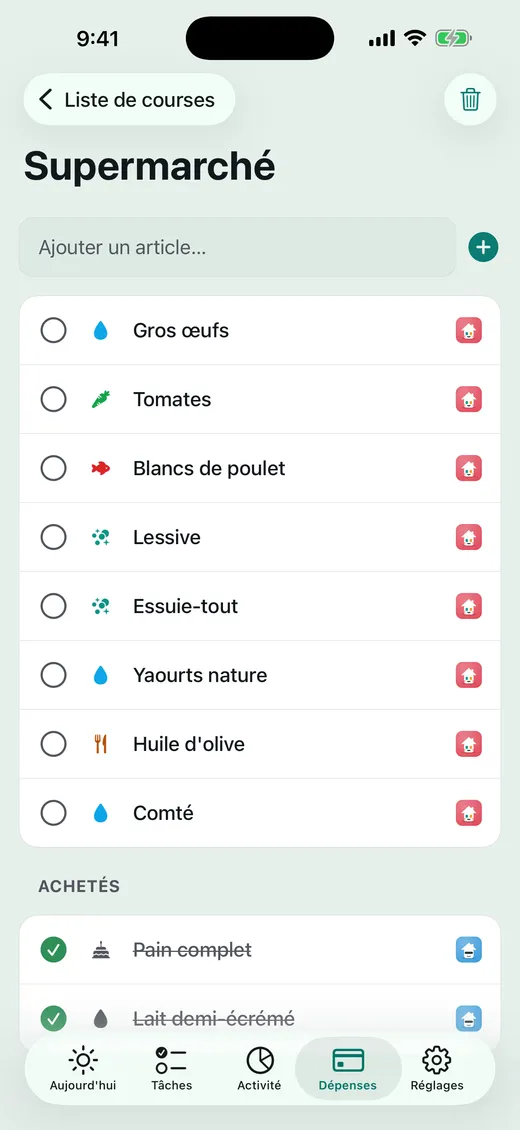 Qui va faire les courses ?