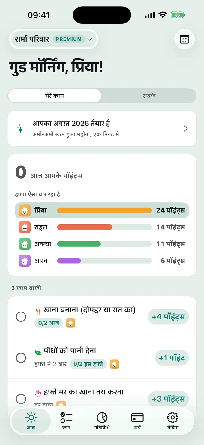 आज करने को क्या है?