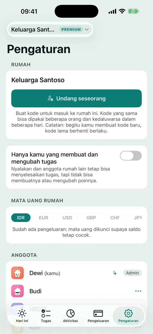 Bagikan kode dan semua masuk.