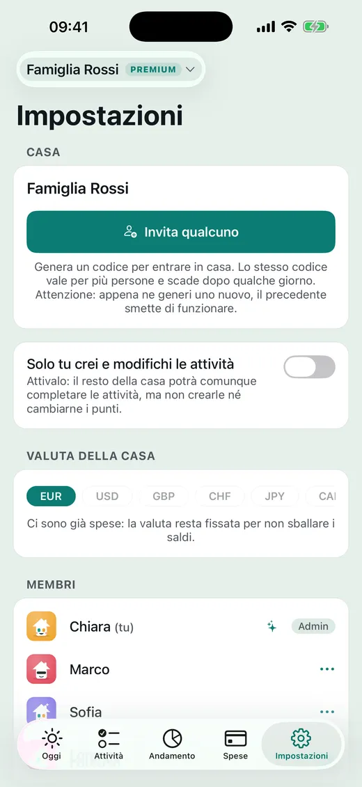 Condividi un codice e siete tutti dentro.