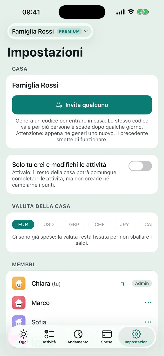 Condividi un codice e siete tutti dentro.