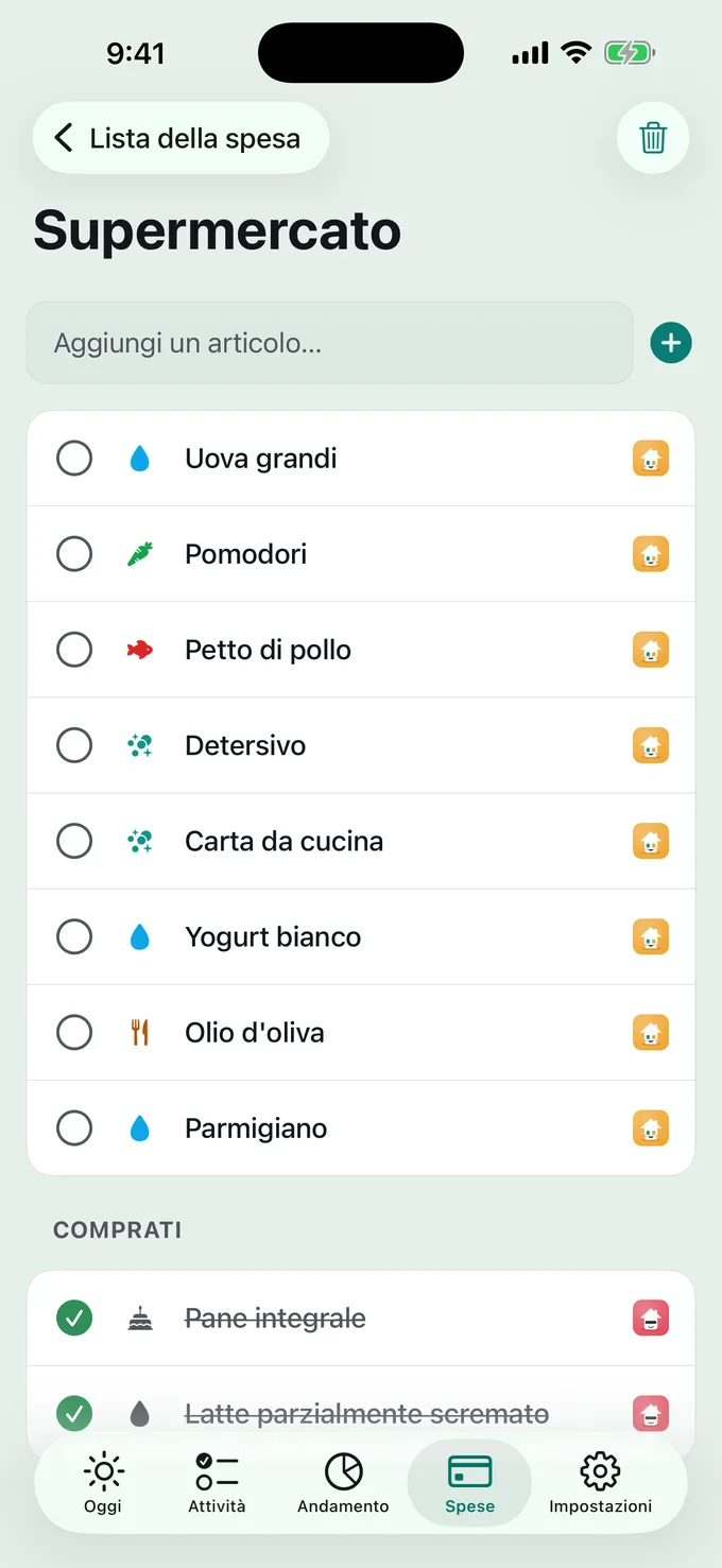 Chi va a fare la spesa?