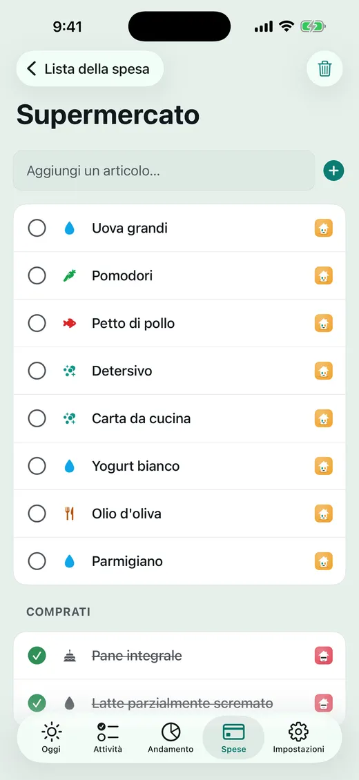 Chi va a fare la spesa?