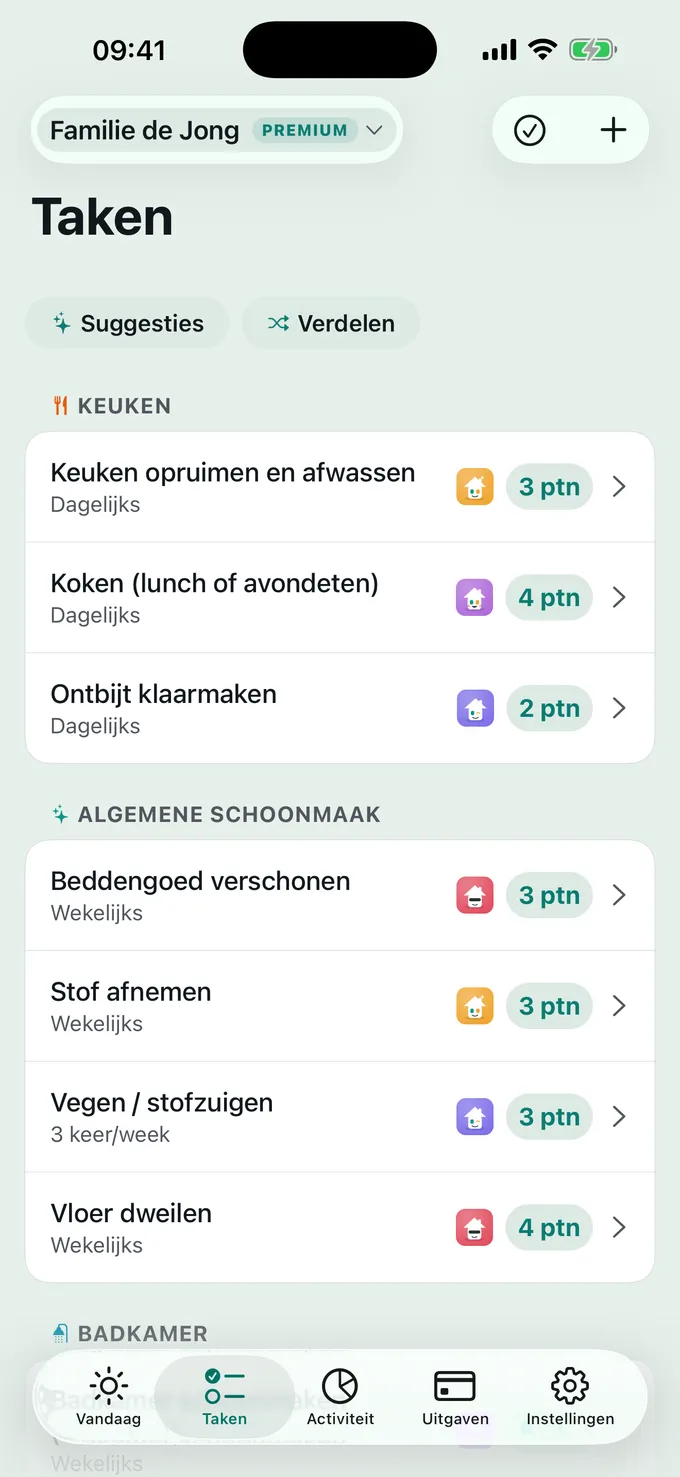Wie doet wat?
