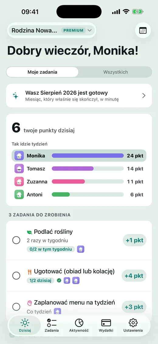 Co dziś w planie?