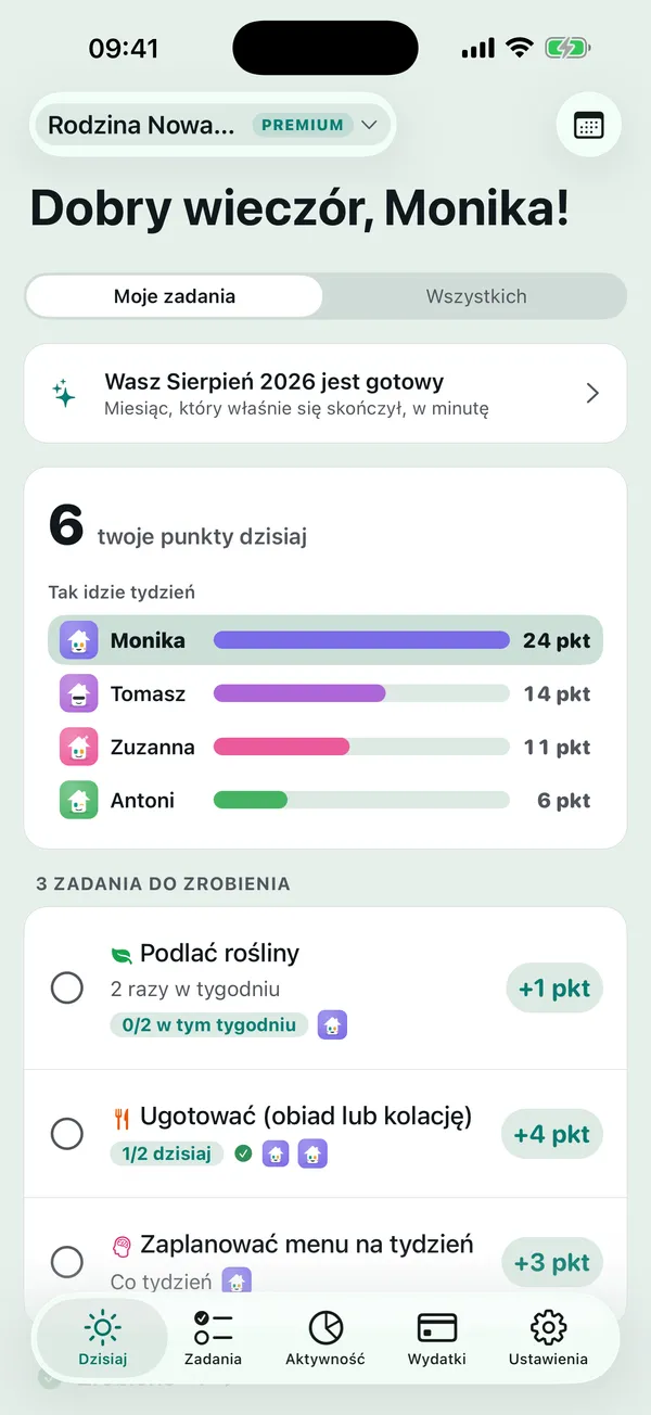 Dziś w jednym spojrzeniu