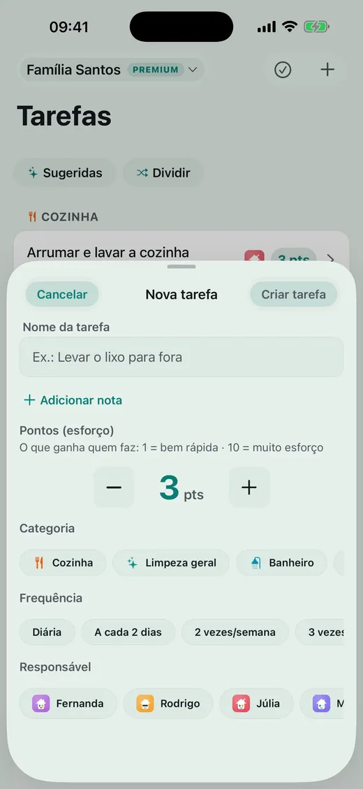 Quanto vale cada tarefa?