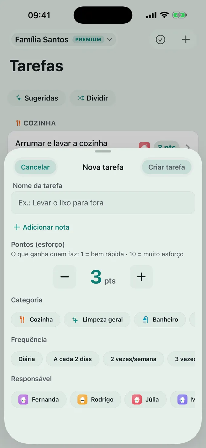 Quanto vale cada tarefa?