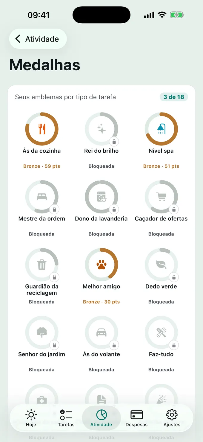 Medalhas se conquistam em casa.