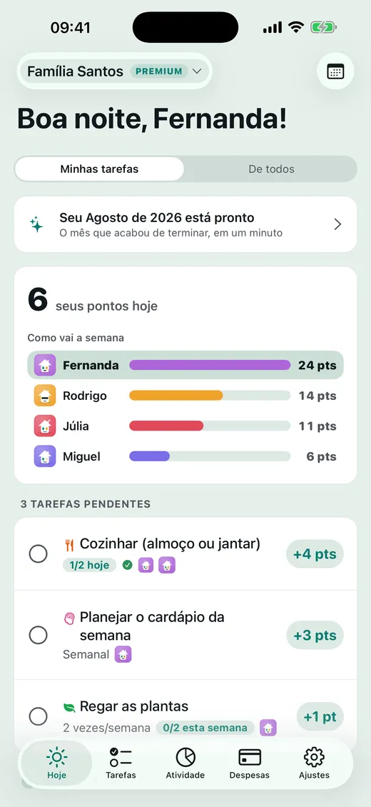 O que tem para hoje?