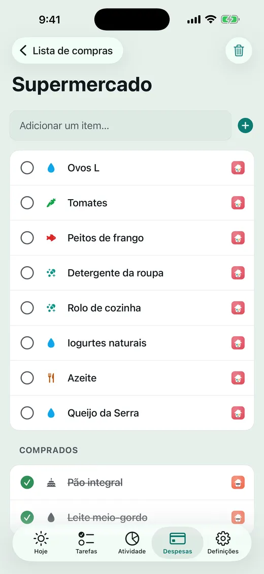 Quem vai às compras?
