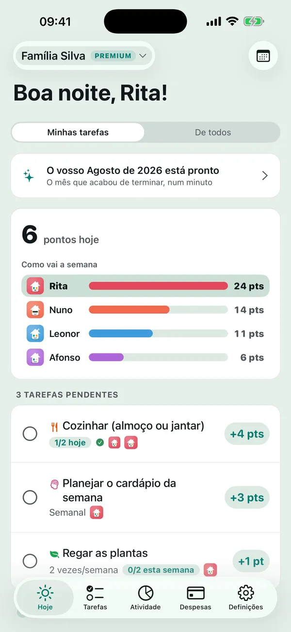 Hoje, de relance