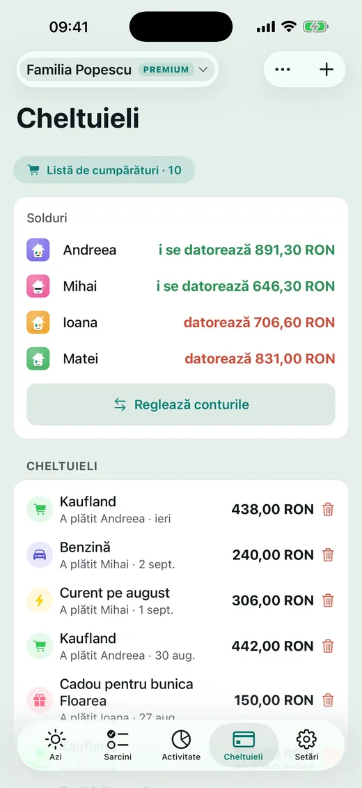 Cine plătește ce?