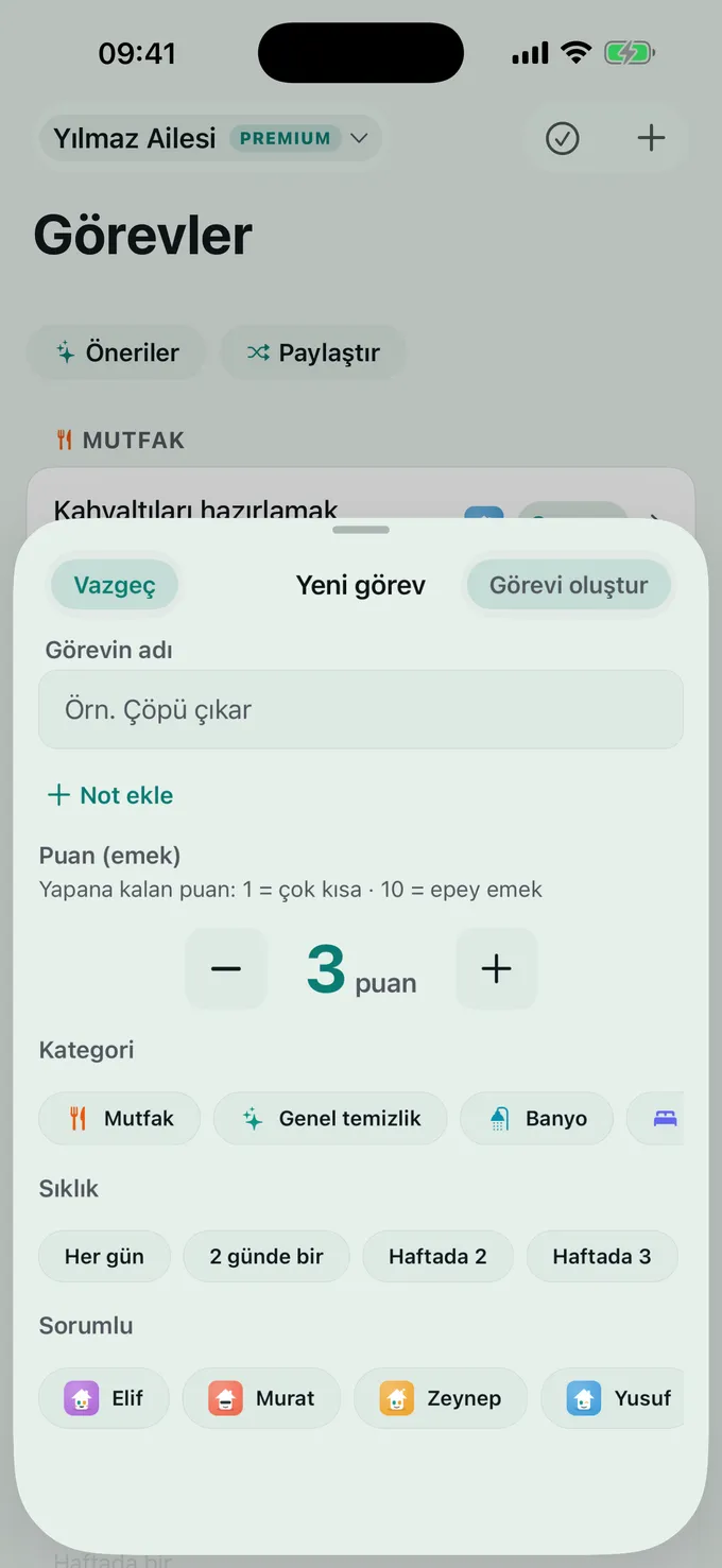 Her görev kaç puan eder?